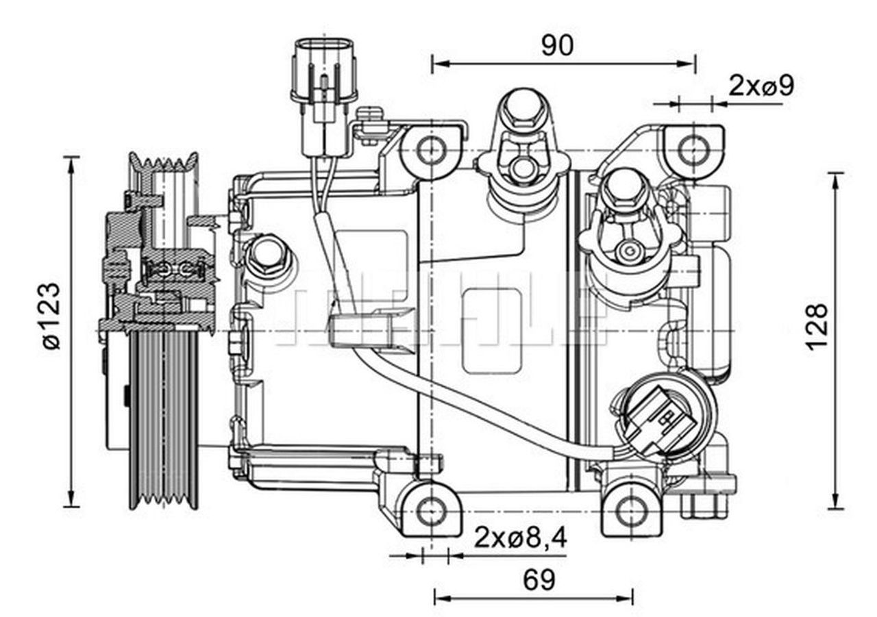 MAHLE PC Aircon compressor ACP1465000P
