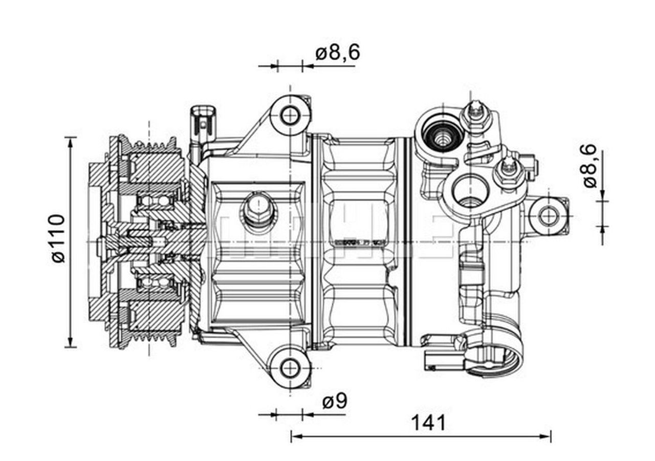 MAHLE Premium Line Aircon Compressor ACP1491000P