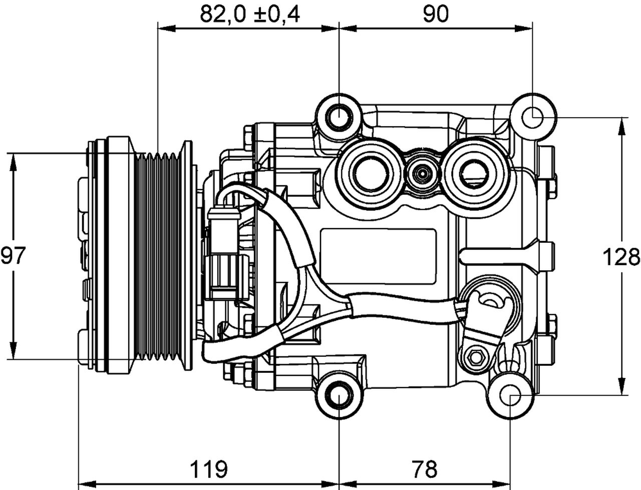 MAHLE PC Aircon compressor ACP22000P
