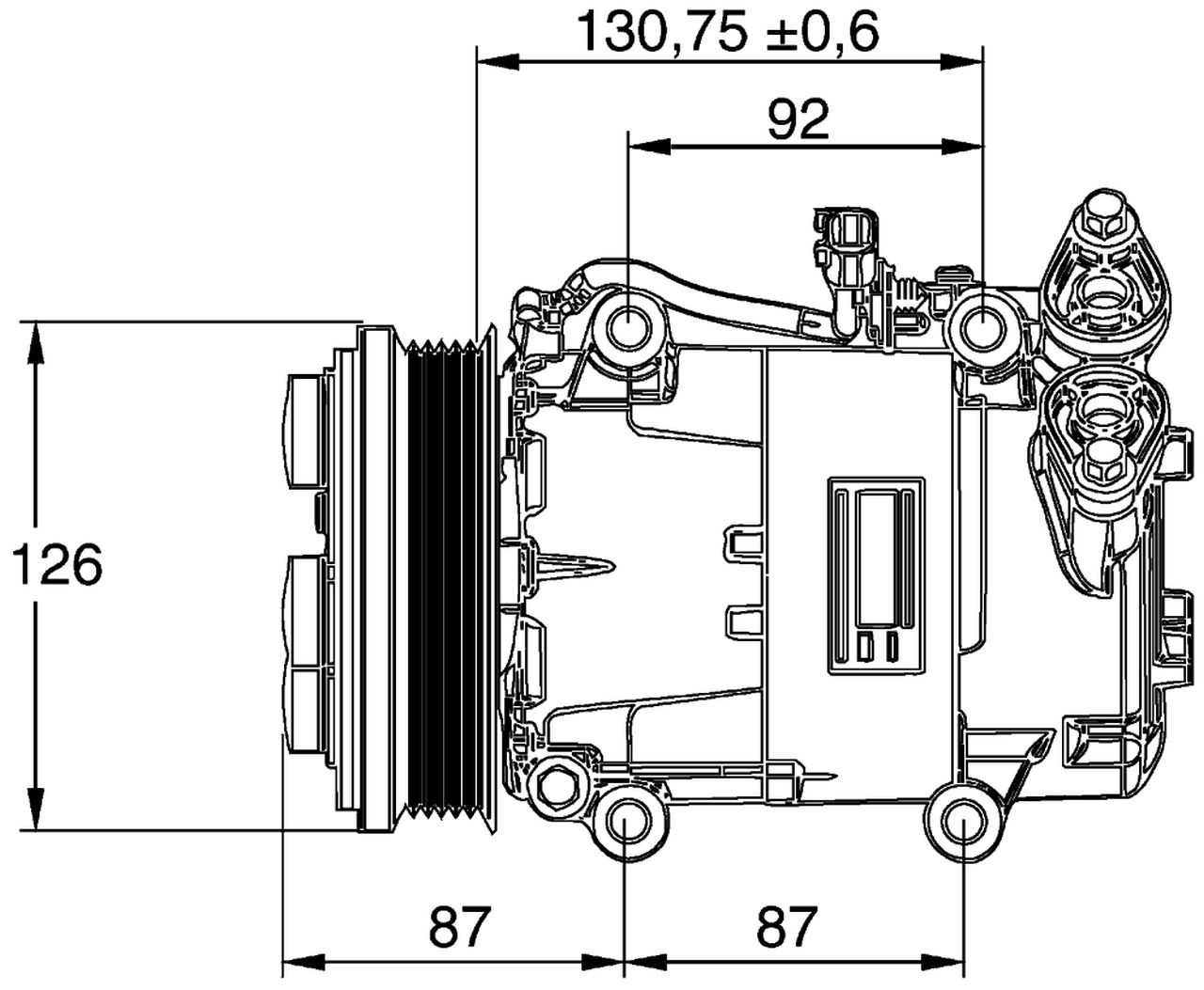 MAHLE PC Aircon compressor ACP54000P