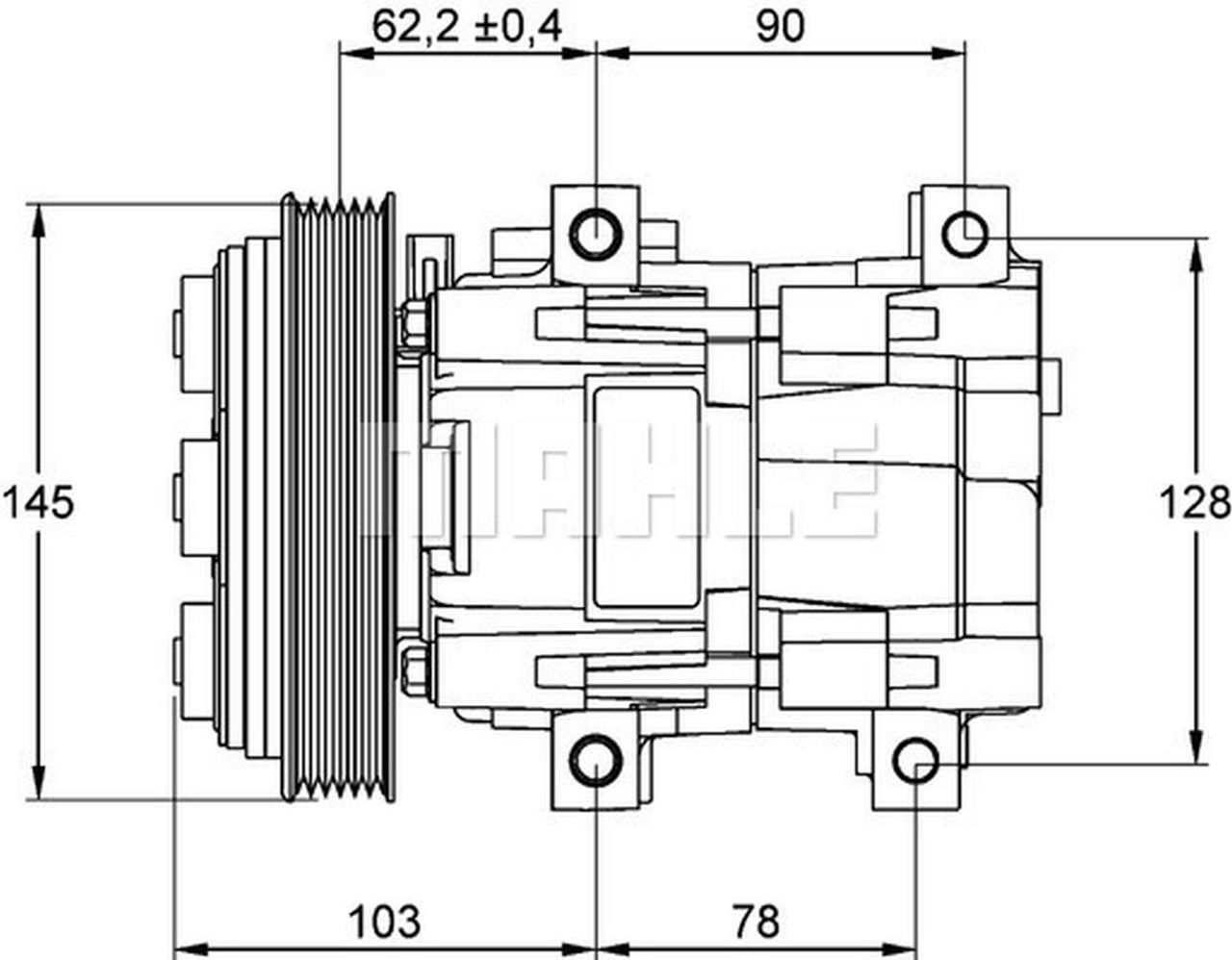 MAHLE PC Aircon compressor ACP843000P