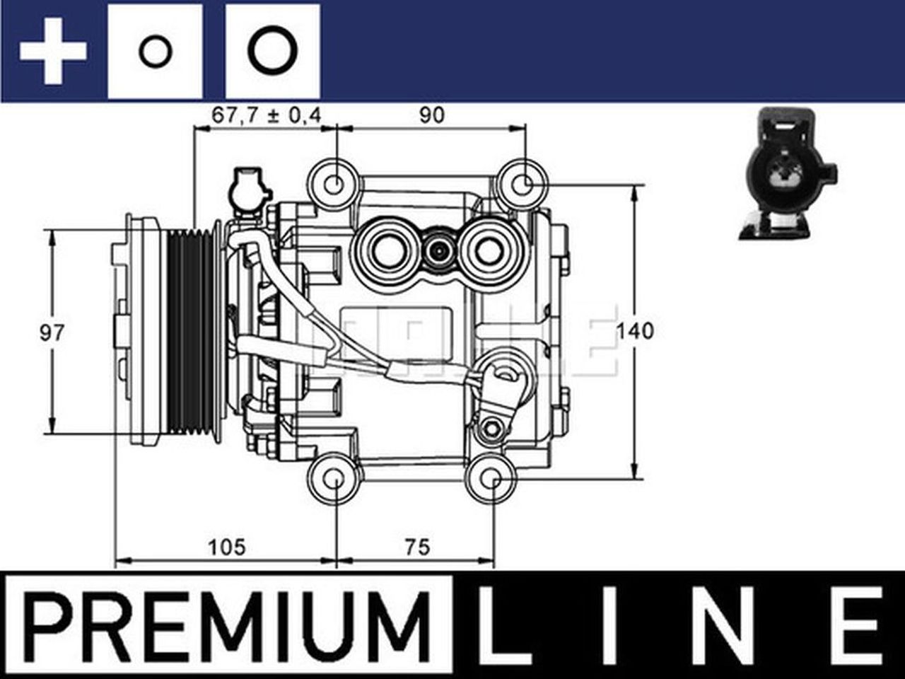 MAHLE PC Aircon compressor ACP848000P
