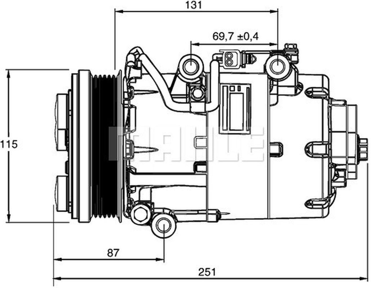 MAHLE PC Aircon compressor ACP868000P