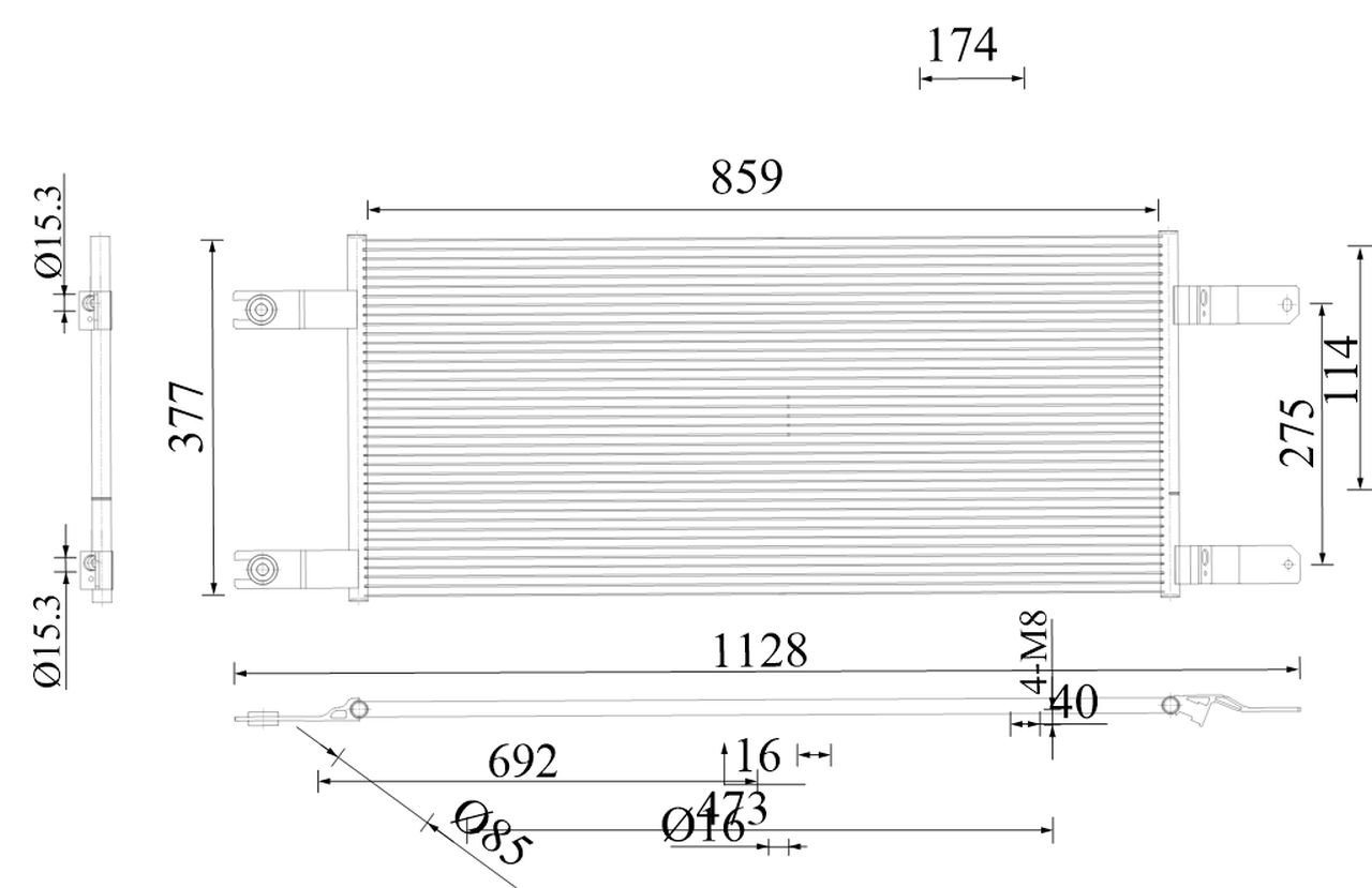 MAHLE Aircon Condenser AC1034000S