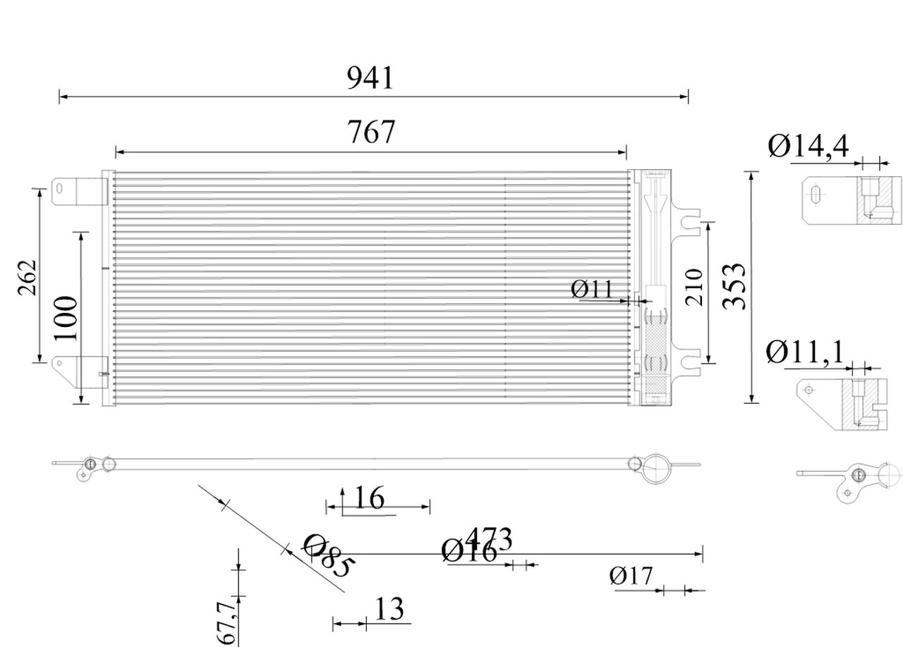 MAHLE Aircon Condenser AC1133000S