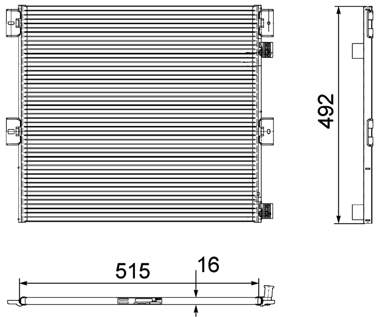 MAHLE Truck/Bus Aircon condenser AC125000P