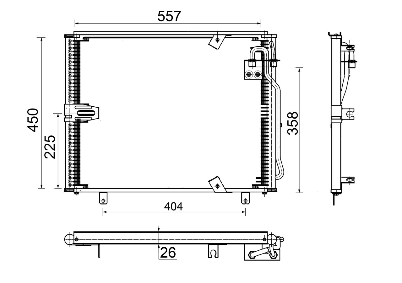 MAHLE PC Aircon condenser AC148000S