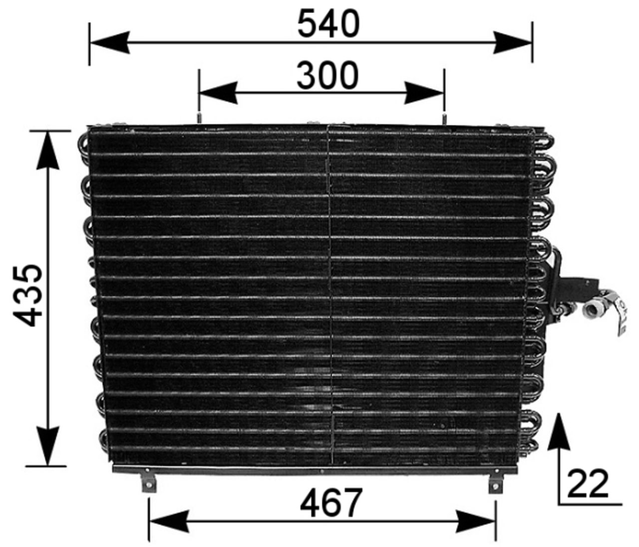 MAHLE PC Aircon condenser AC166000S