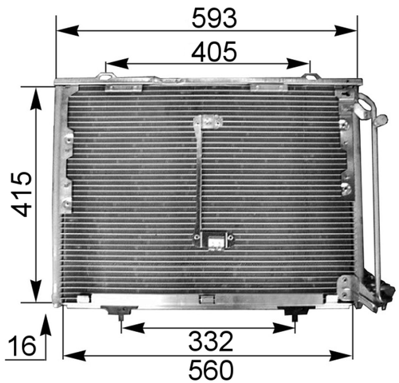 MAHLE PC Aircon condenser AC168001S