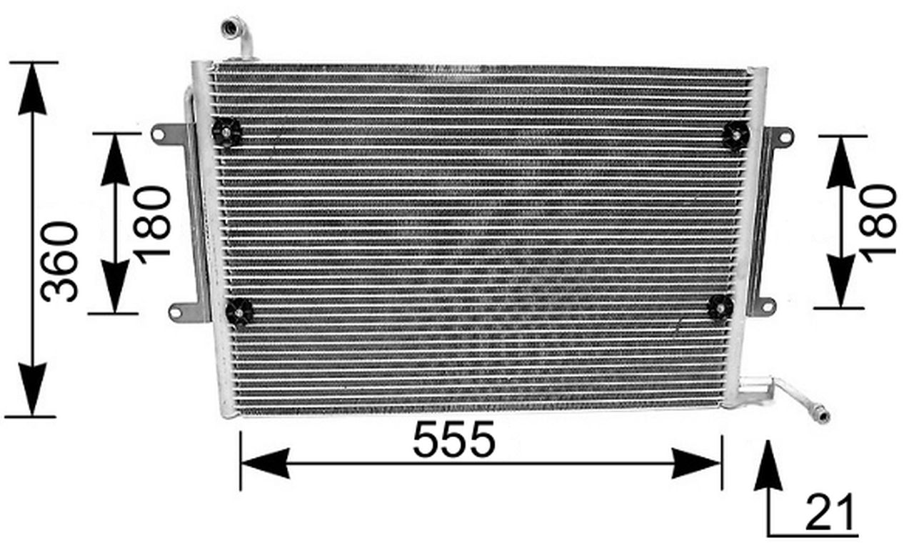 MAHLE PC Aircon condenser AC172000S