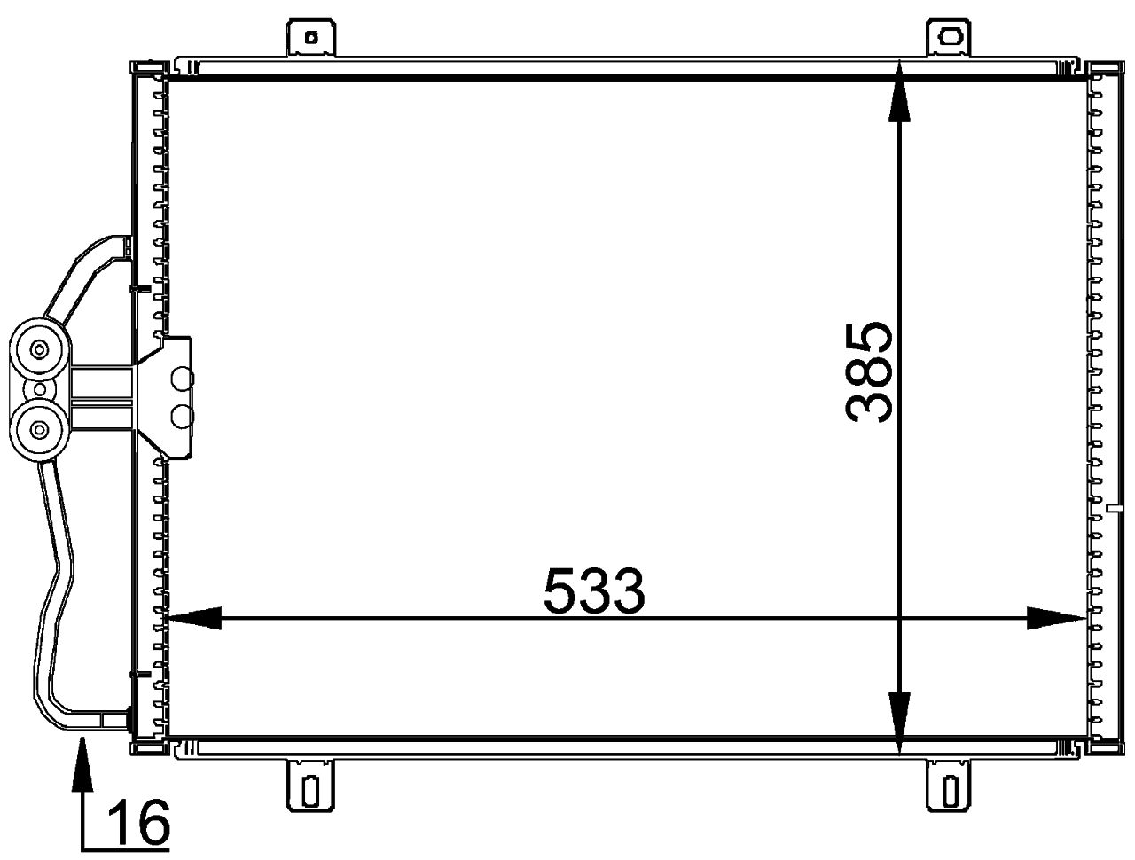 MAHLE PC Aircon condenser AC176000S