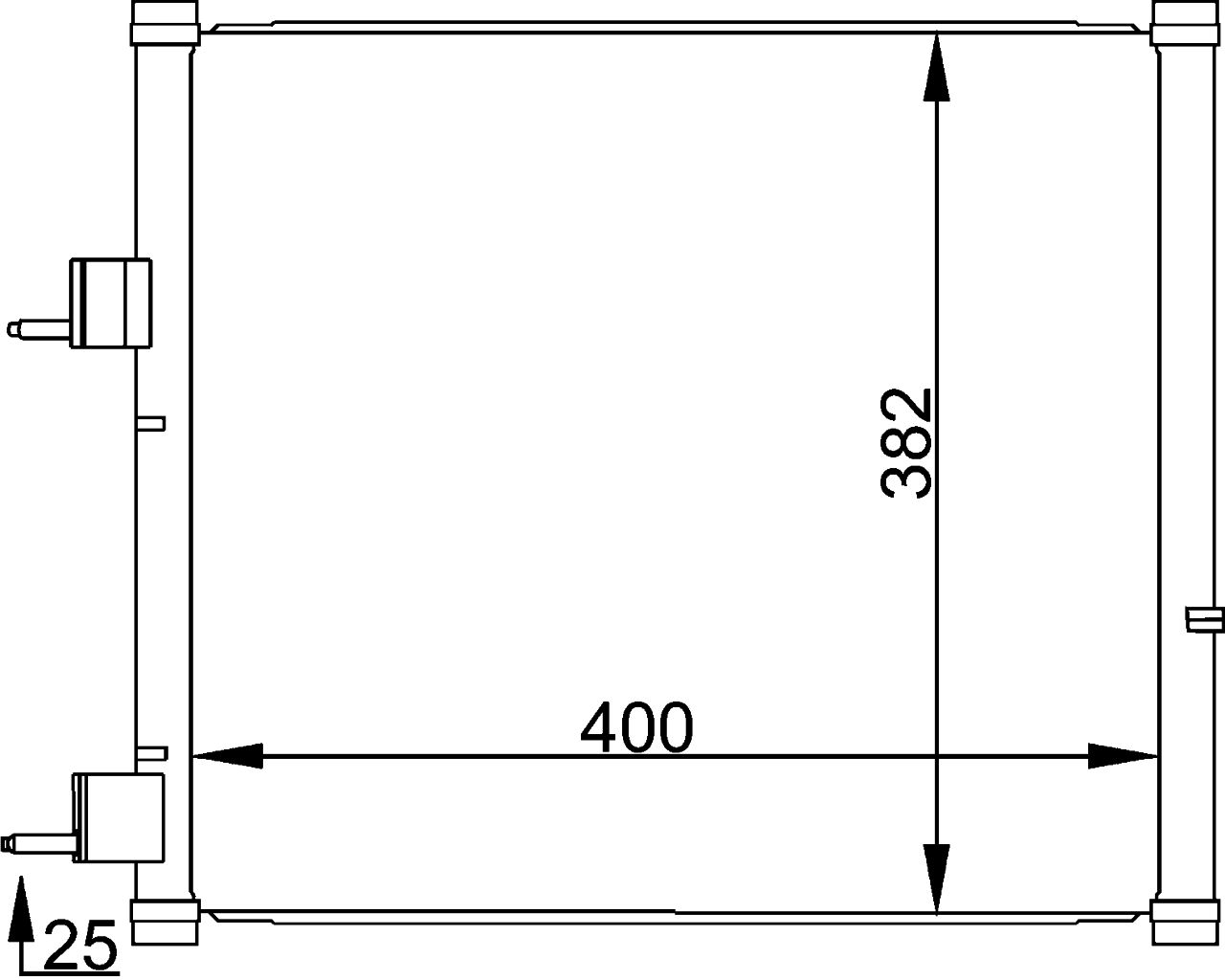 MAHLE PC Aircon condenser AC184000S