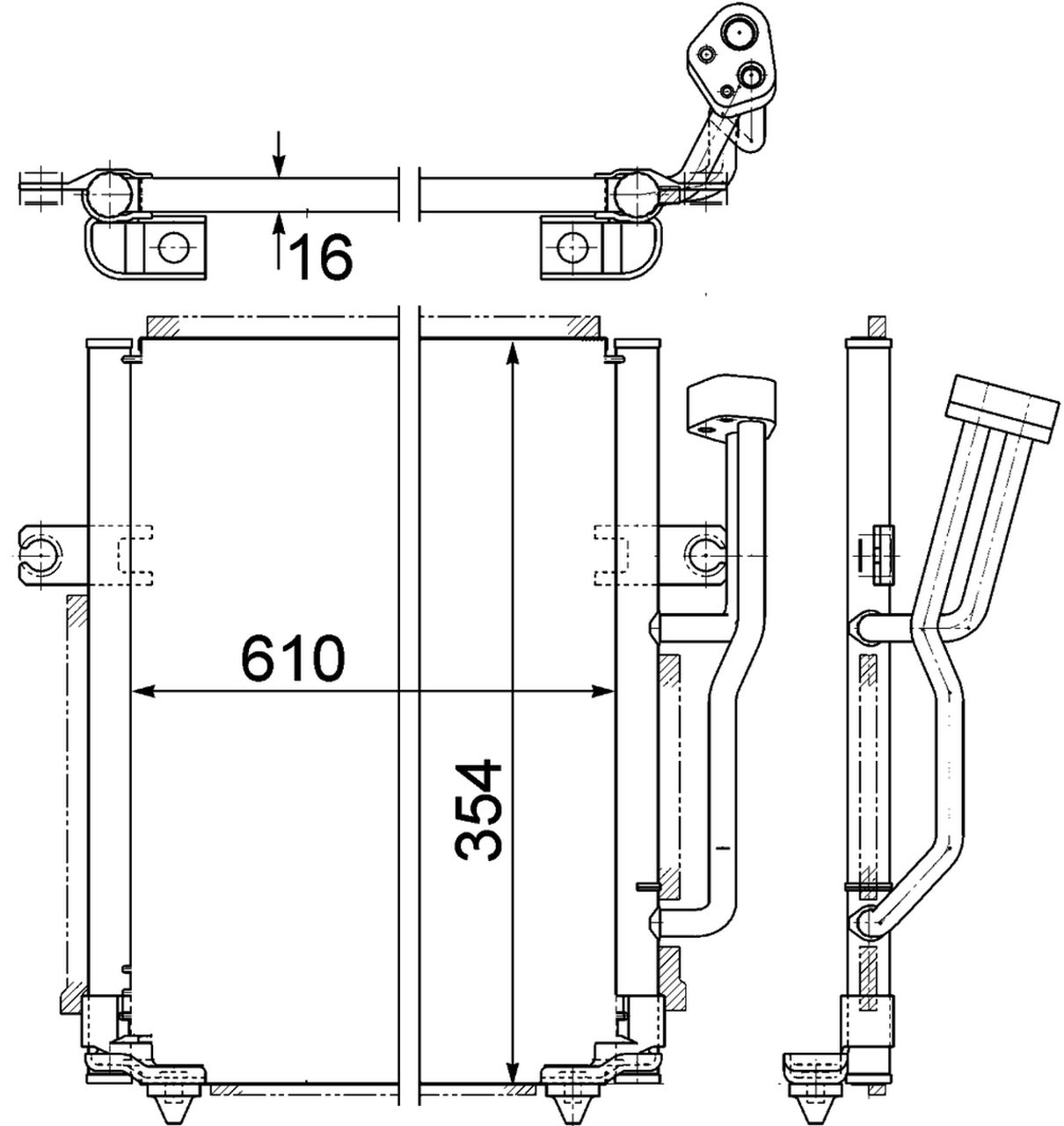 MAHLE PC Aircon condenser AC192000P