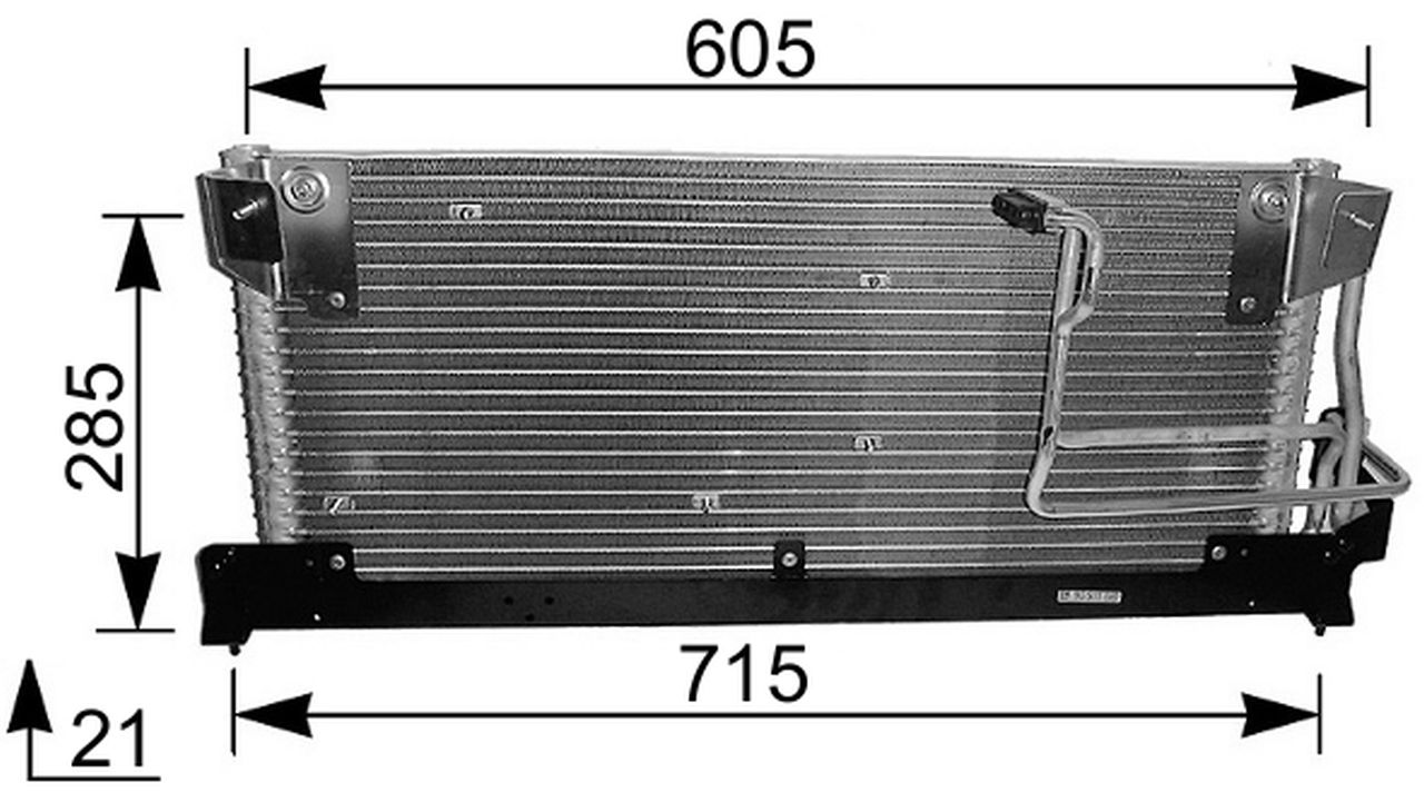 MAHLE PC Aircon condenser AC214000S