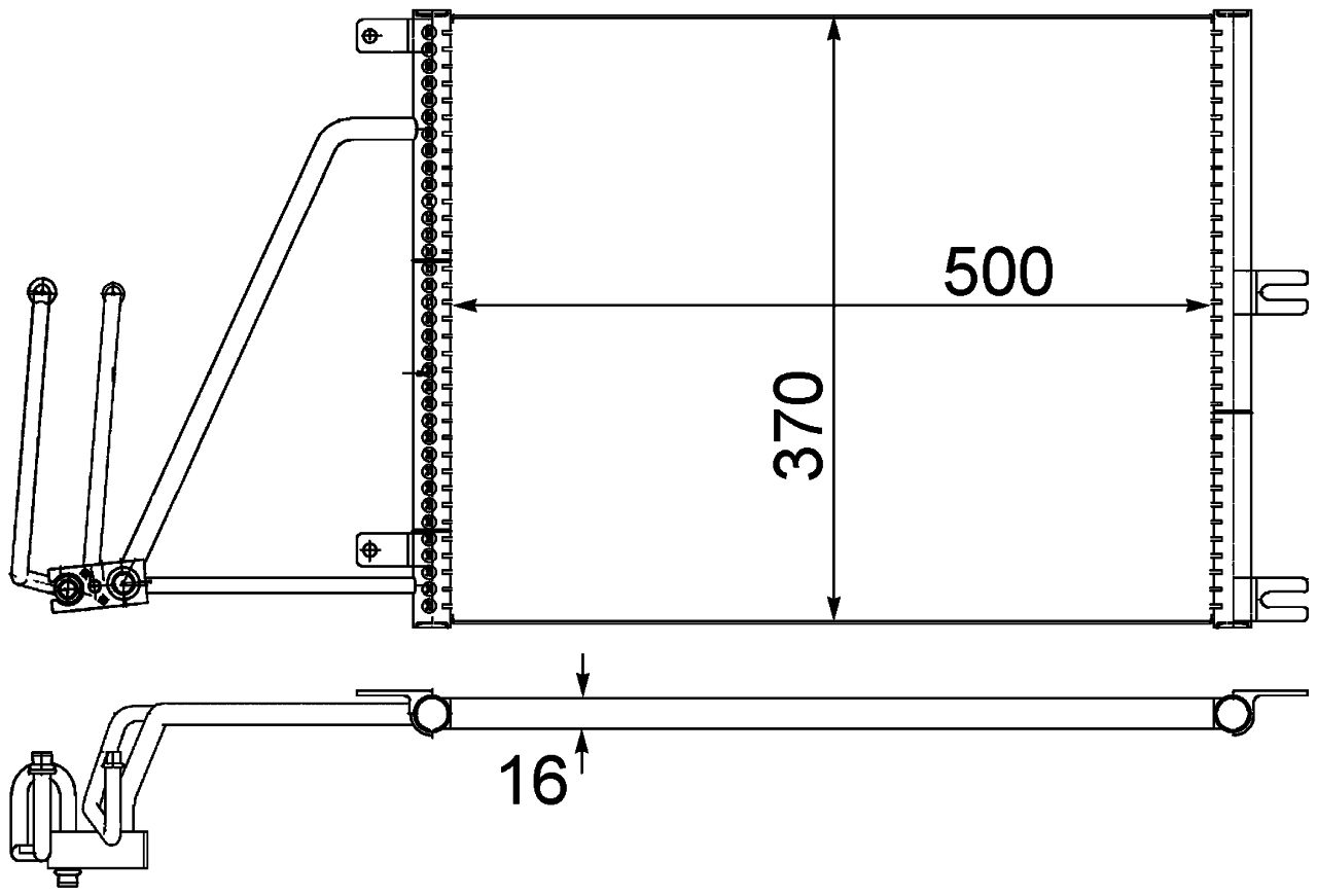 MAHLE PC Aircon condenser AC226000S