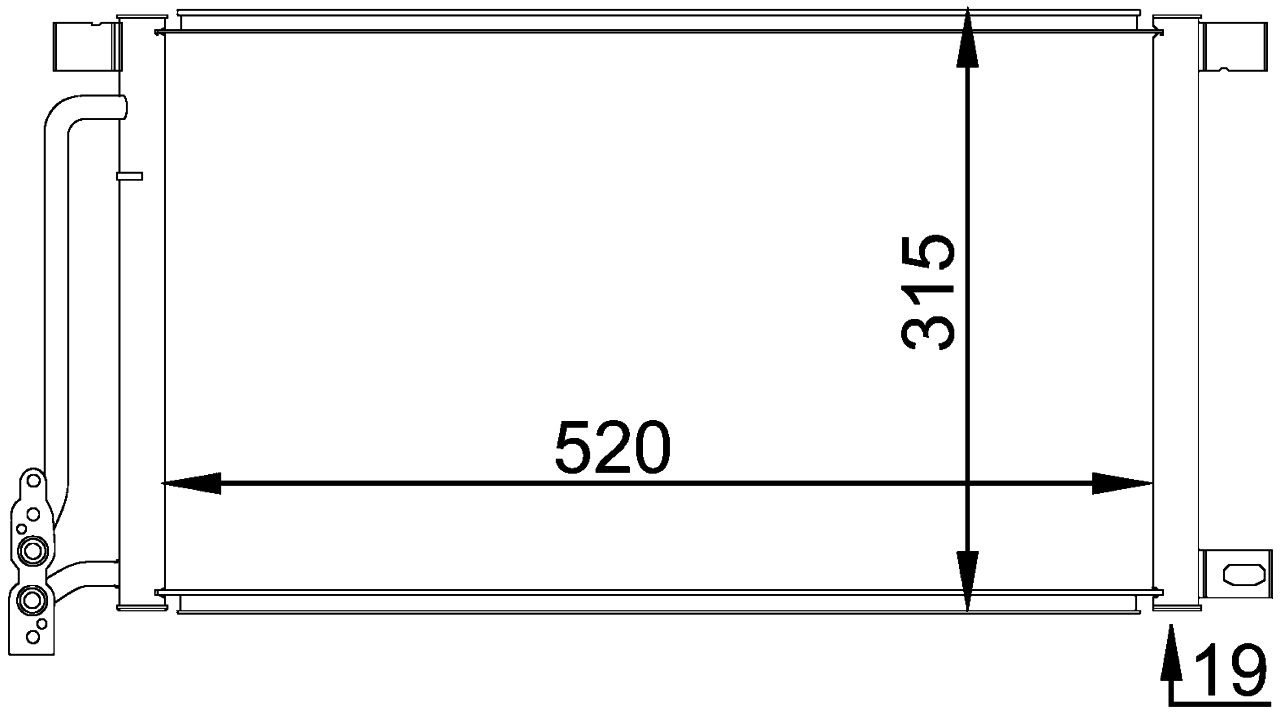 MAHLE PC Aircon condenser AC235001S