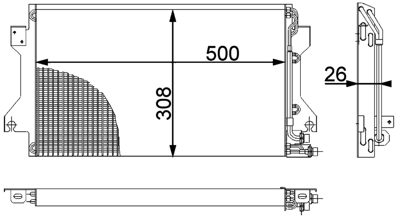 MAHLE PC Aircon condenser AC239000P