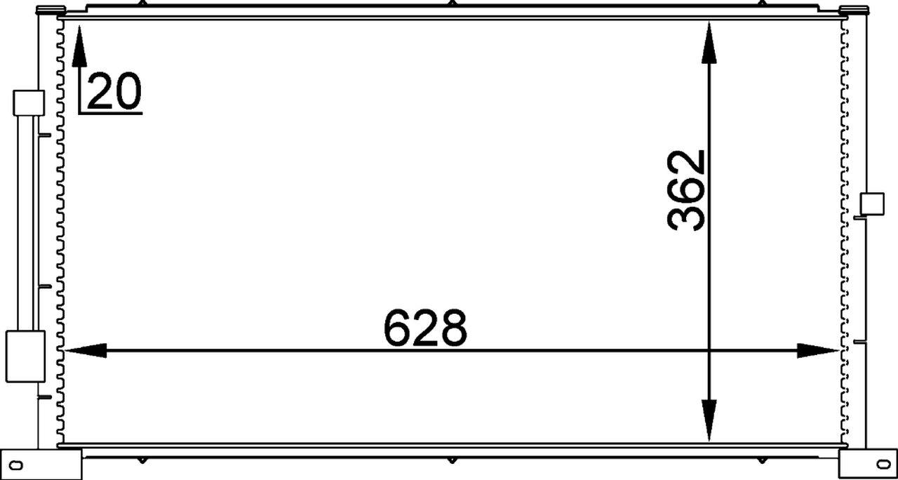 MAHLE PC Aircon condenser AC258000P