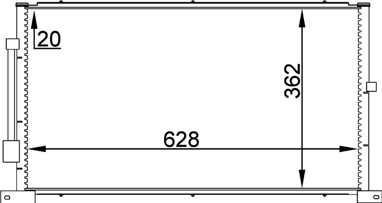 MAHLE PC Aircon condenser AC258000P