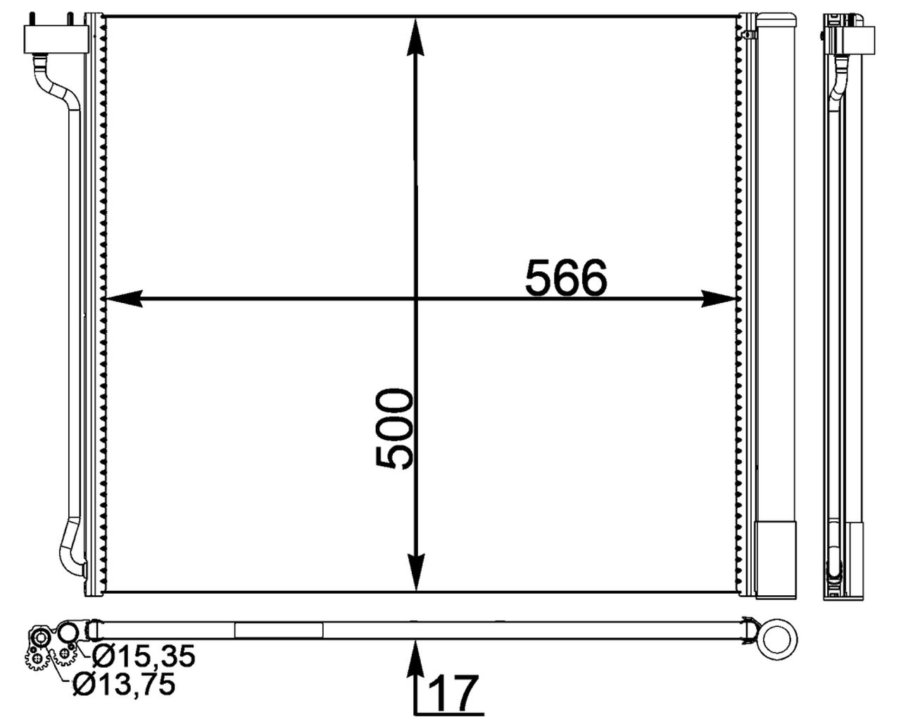 MAHLE PC Aircon condenser AC269000P