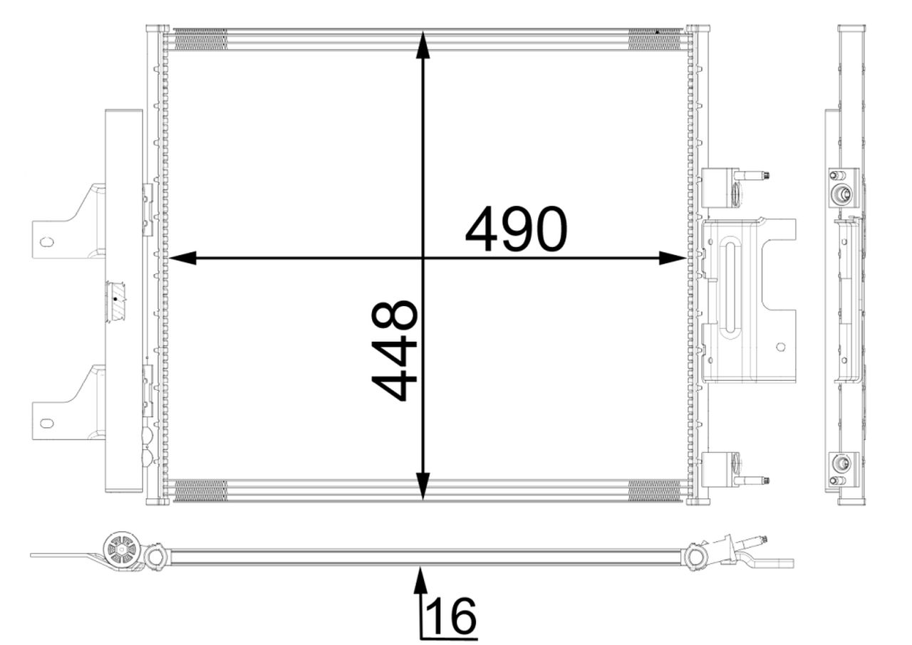 MAHLE PC Aircon condenser AC26000P