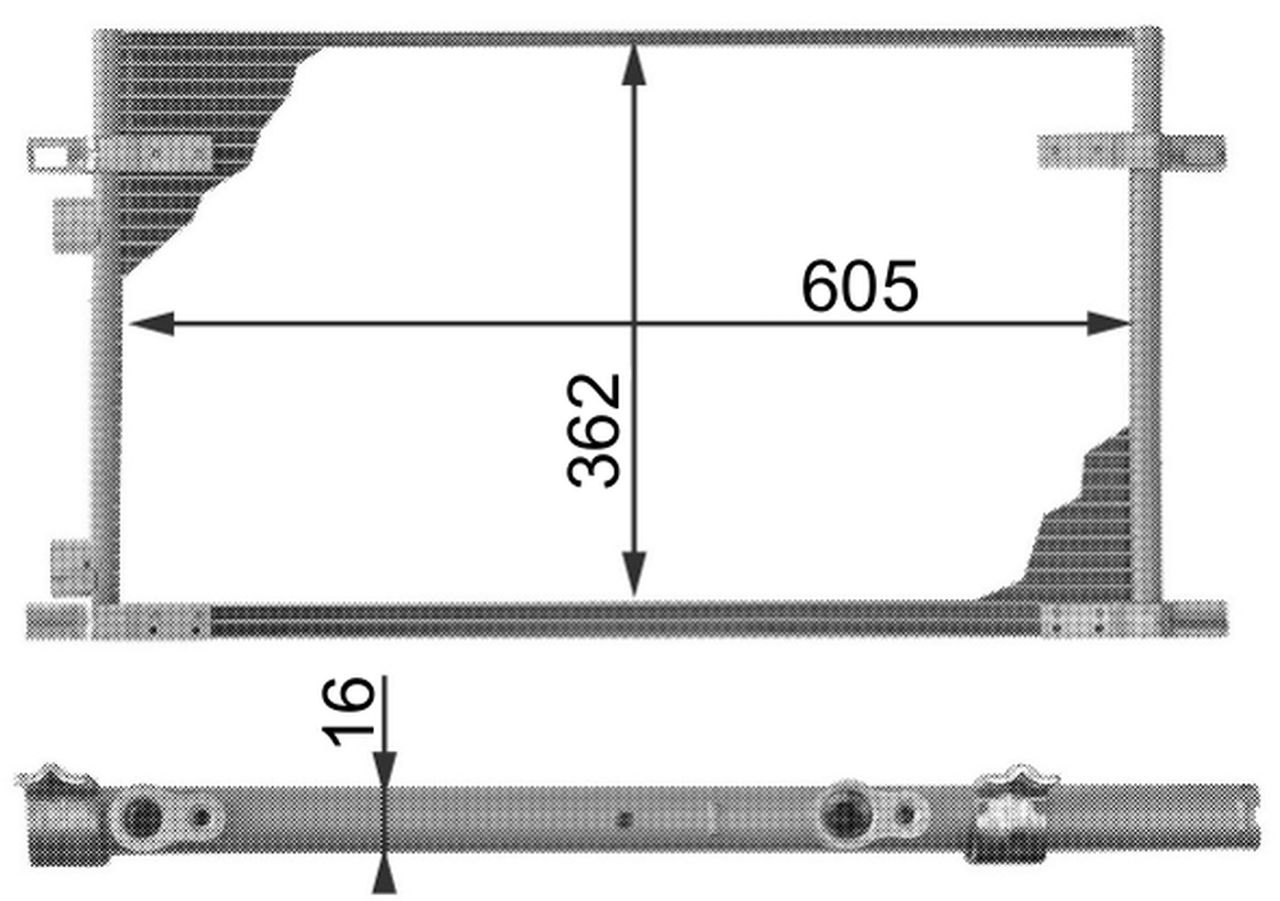 MAHLE PC Aircon condenser AC278000P