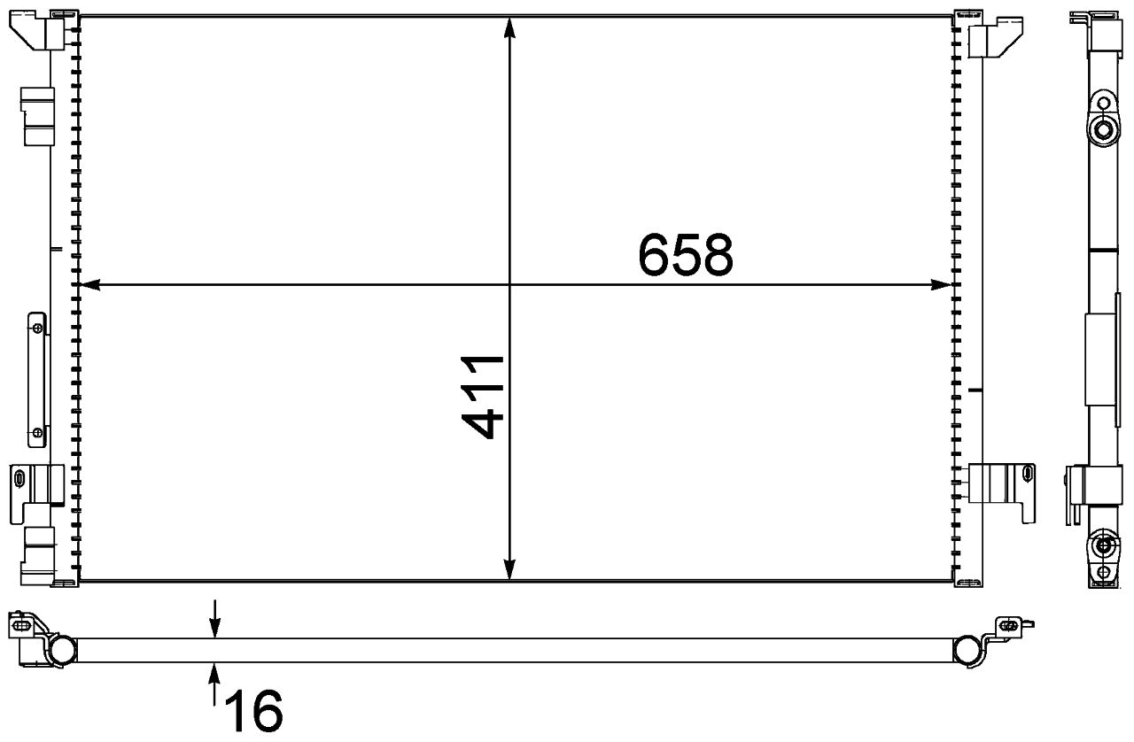 MAHLE PC Aircon condenser AC294000S