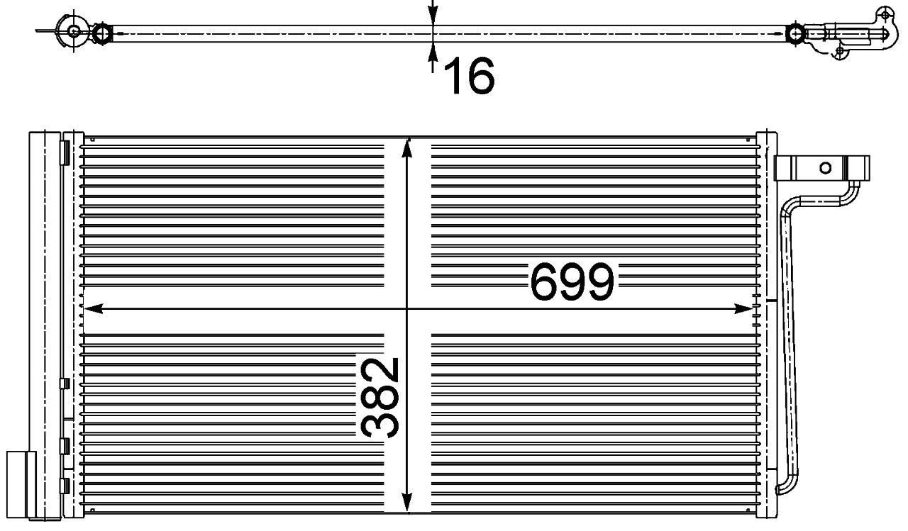 MAHLE PC Aircon condenser AC29000S