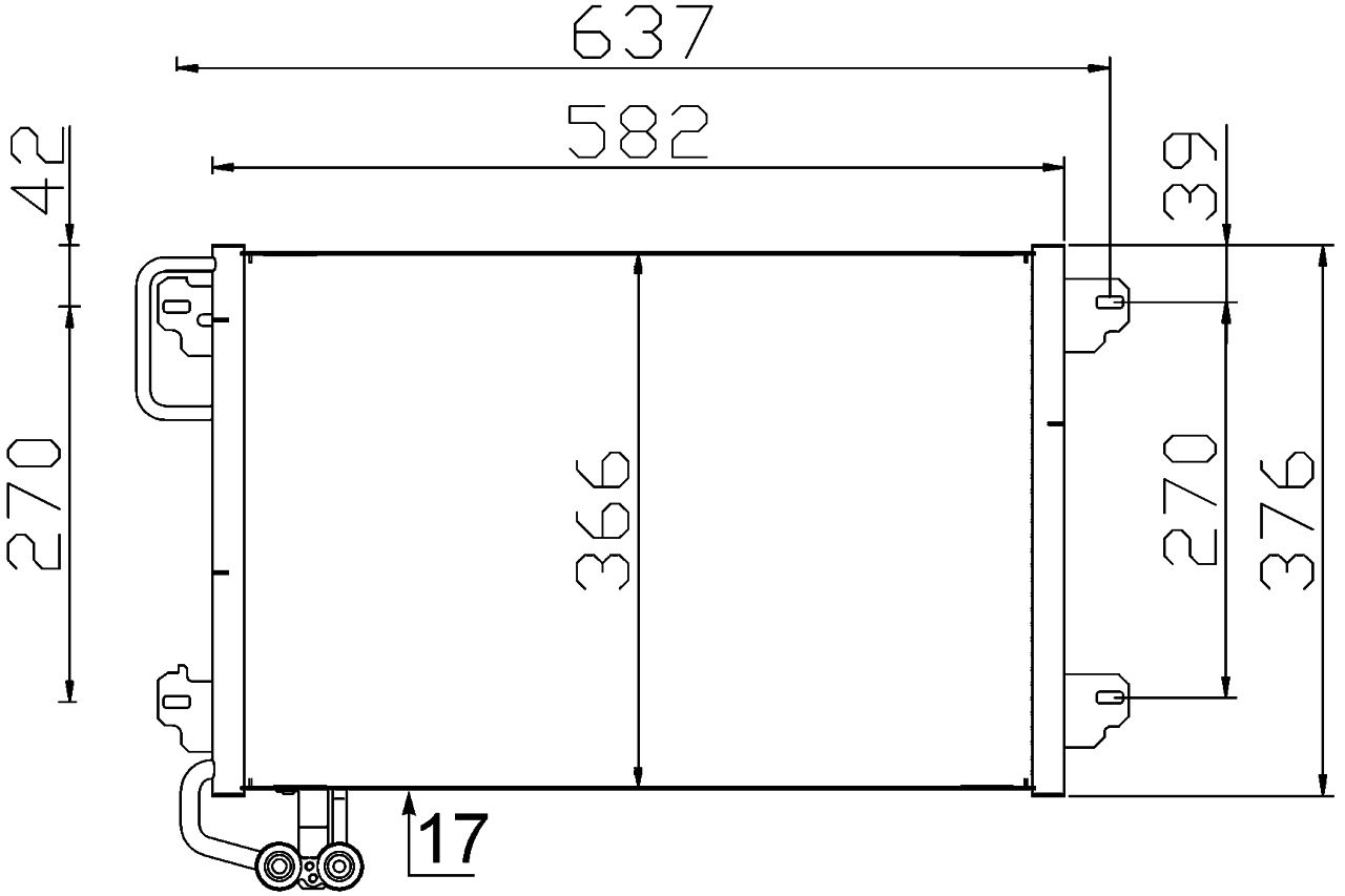 MAHLE PC Aircon condenser AC304000S