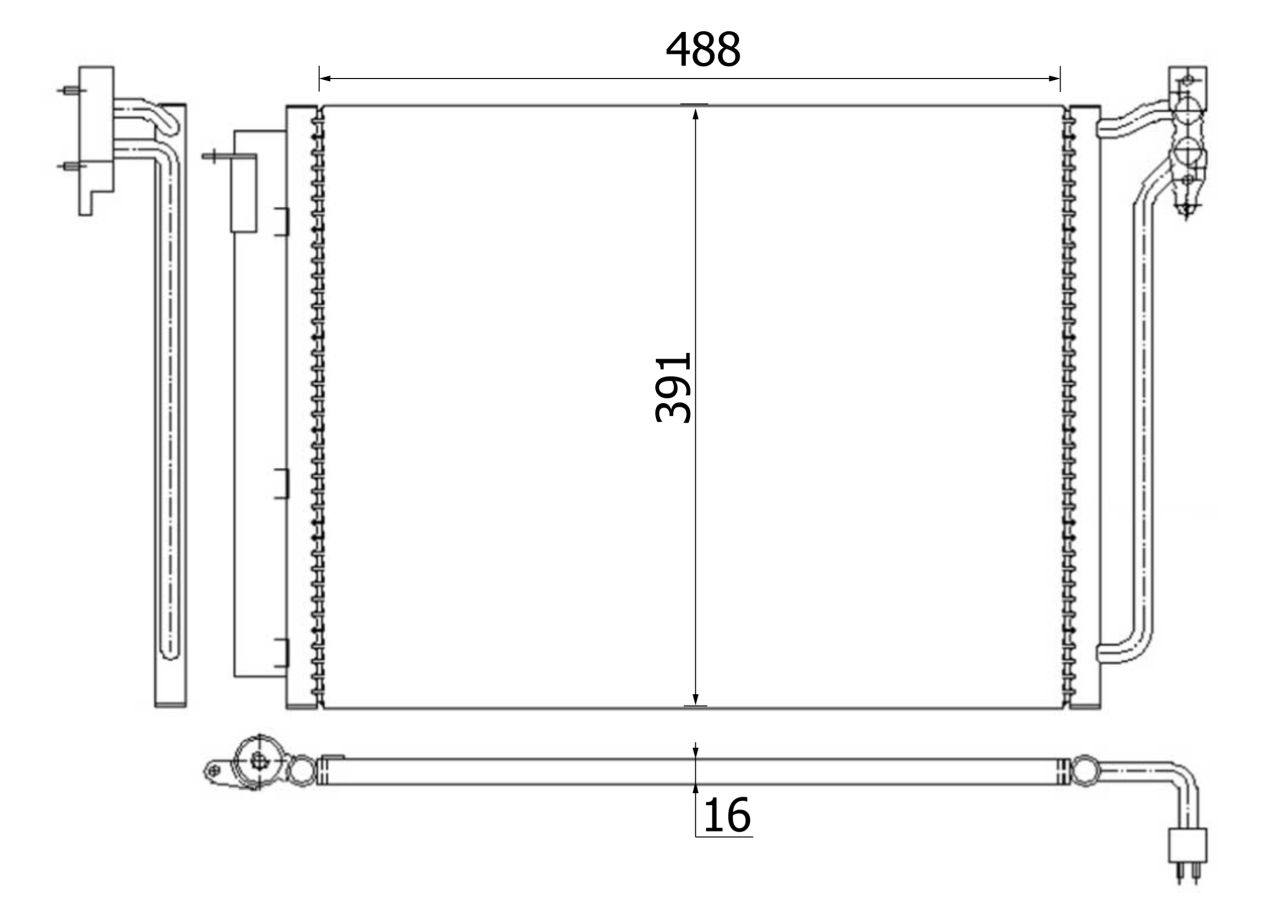 MAHLE PC Aircon condenser AC311001S
