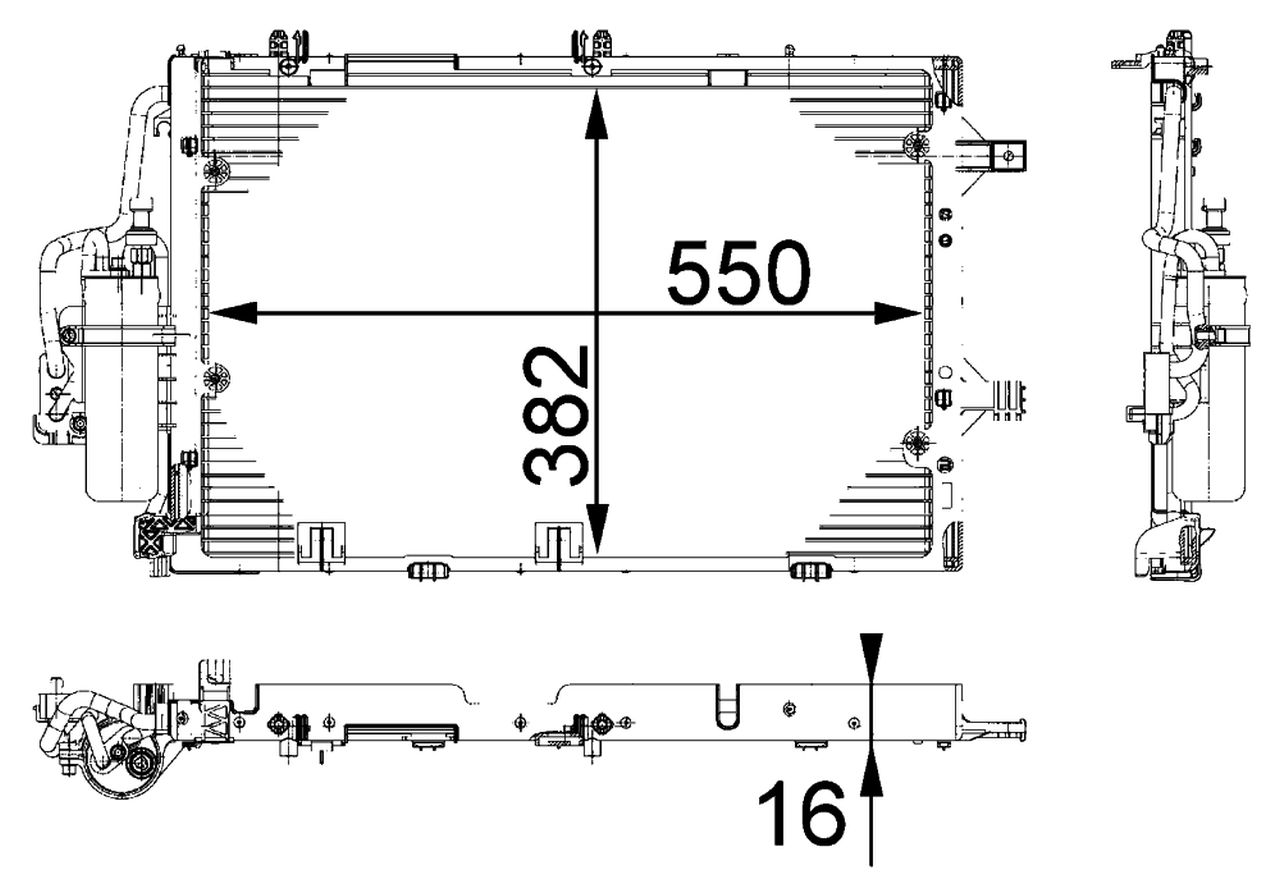MAHLE PC Aircon condenser AC335000P