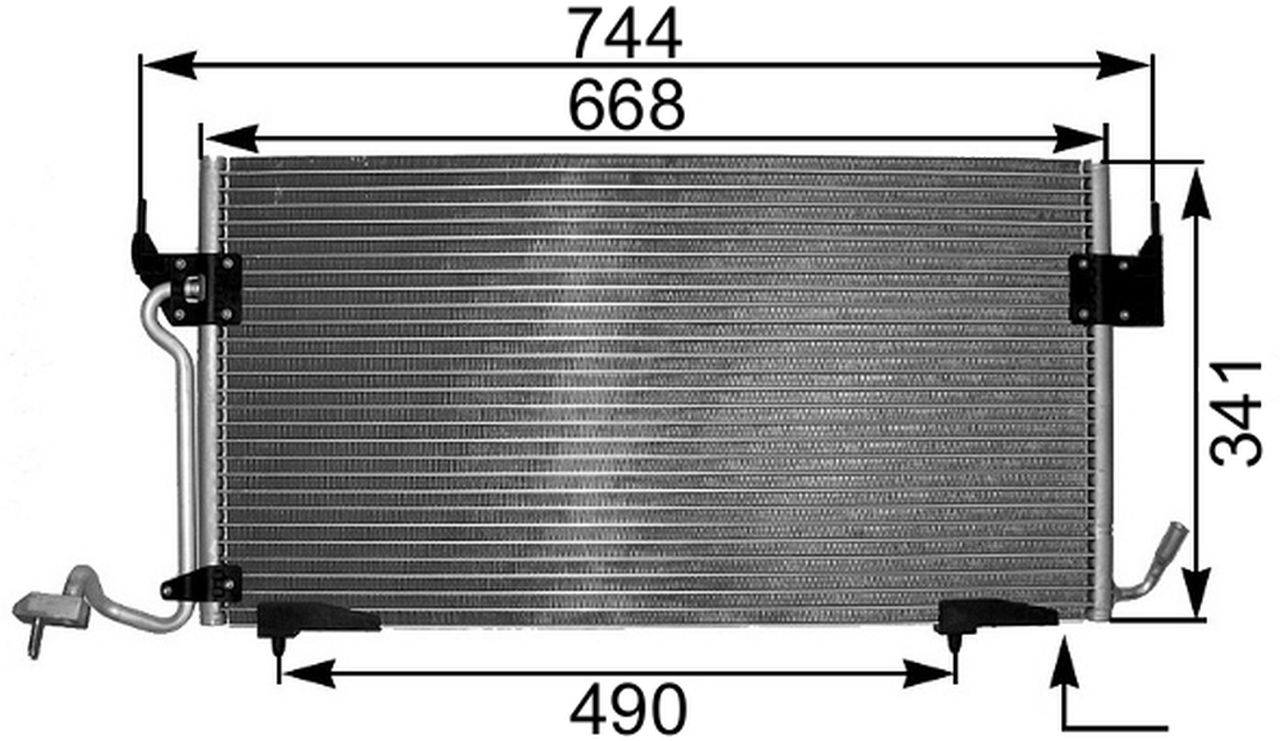 MAHLE PC Aircon condenser AC341000P