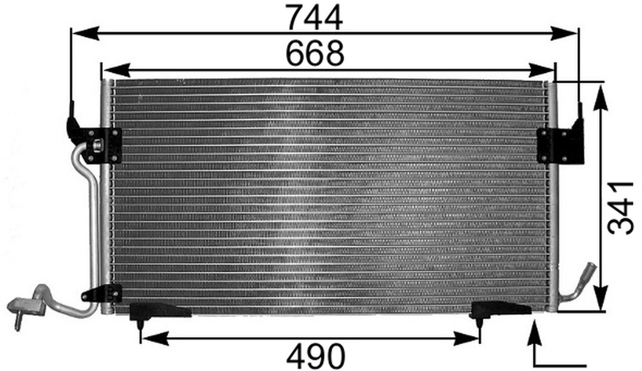 MAHLE PC Aircon condenser AC341000P