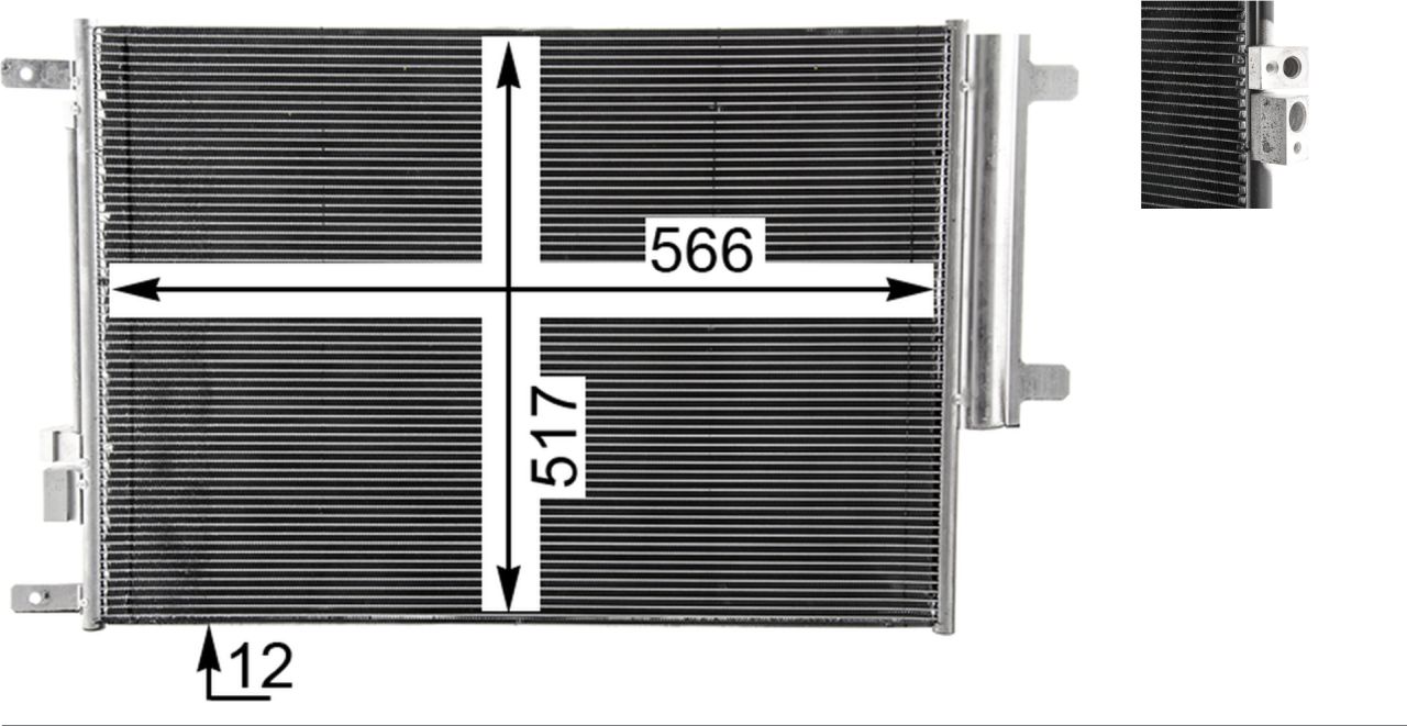 MAHLE PC Aircon condenser AC34000P