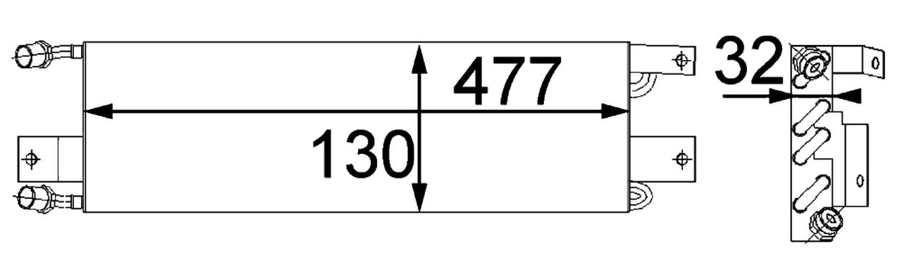 MAHLE PC Aircon condenser AC356000P