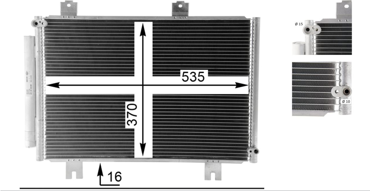 MAHLE PC Aircon condenser AC36000P