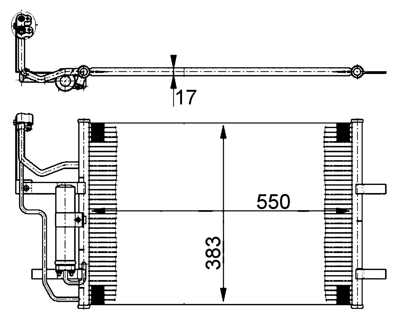 MAHLE PC Aircon condenser AC386000S