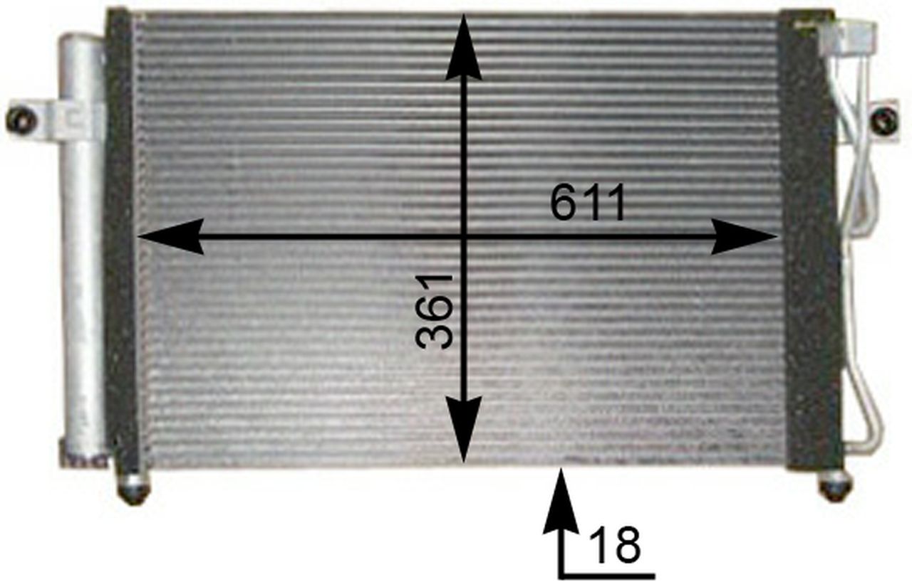 MAHLE PC Aircon condenser AC394000P