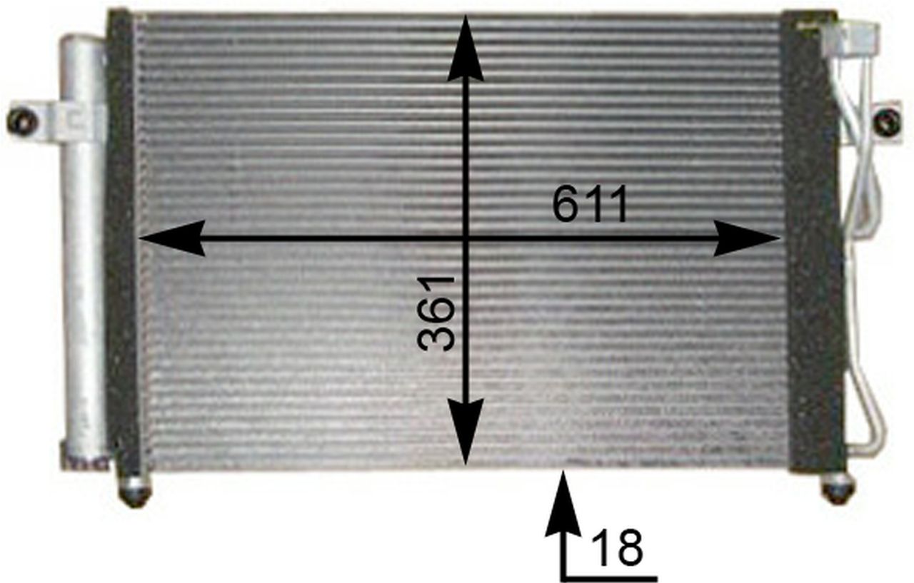 MAHLE PC Aircon condenser AC394000P