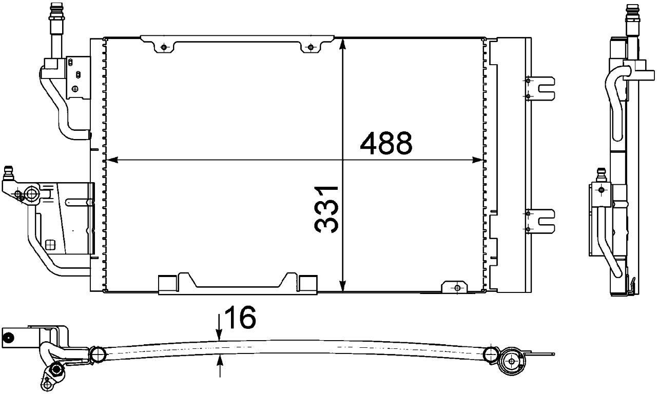 MAHLE PC Aircon condenser AC400000S