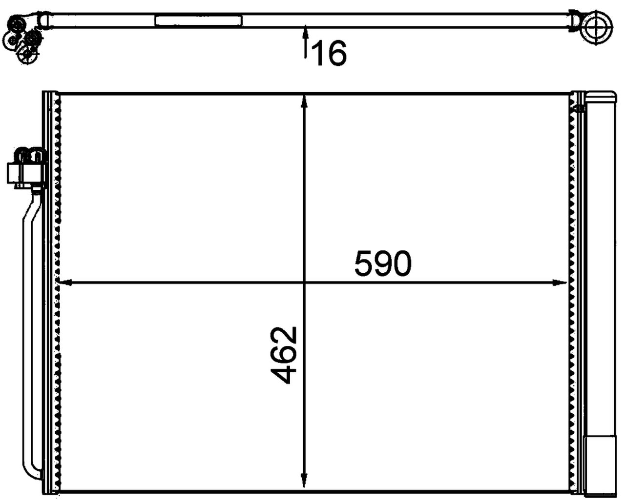 MAHLE PC Aircon condenser AC405000P