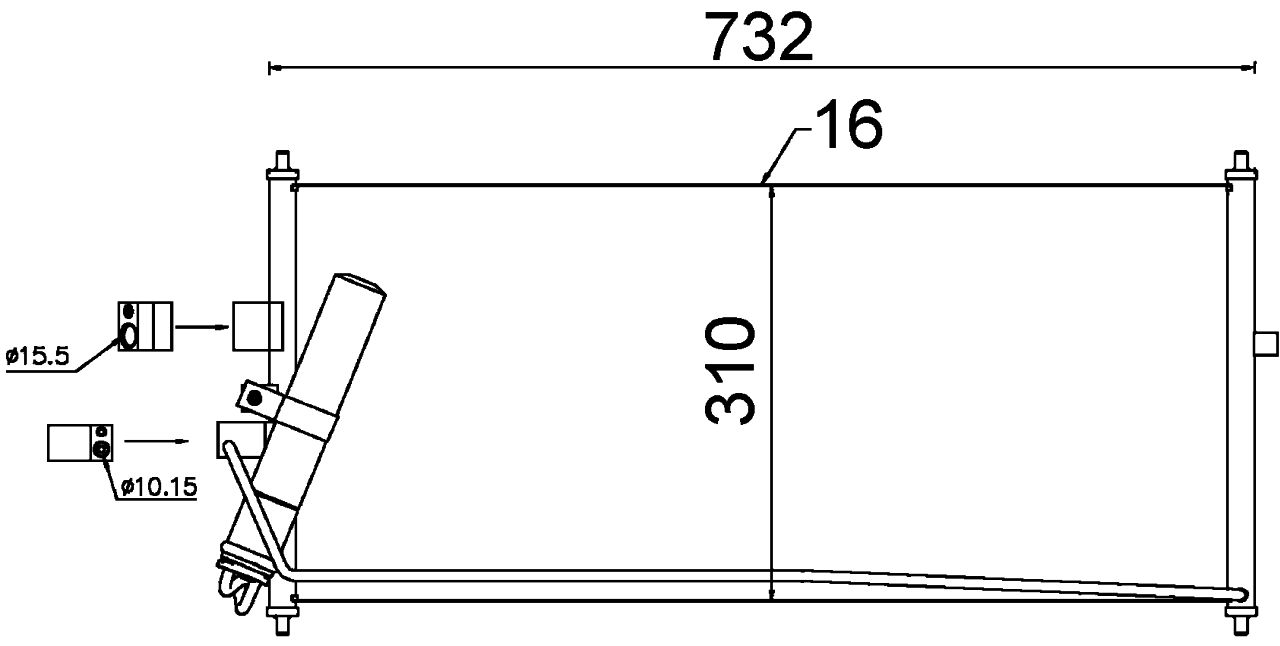 MAHLE PC Aircon condenser AC406000S