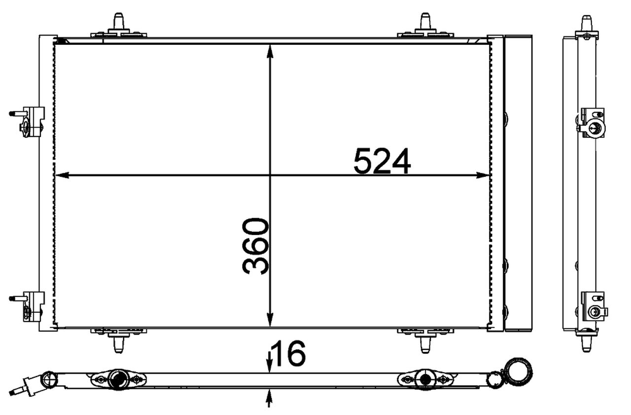 MAHLE PC Aircon condenser AC40000P