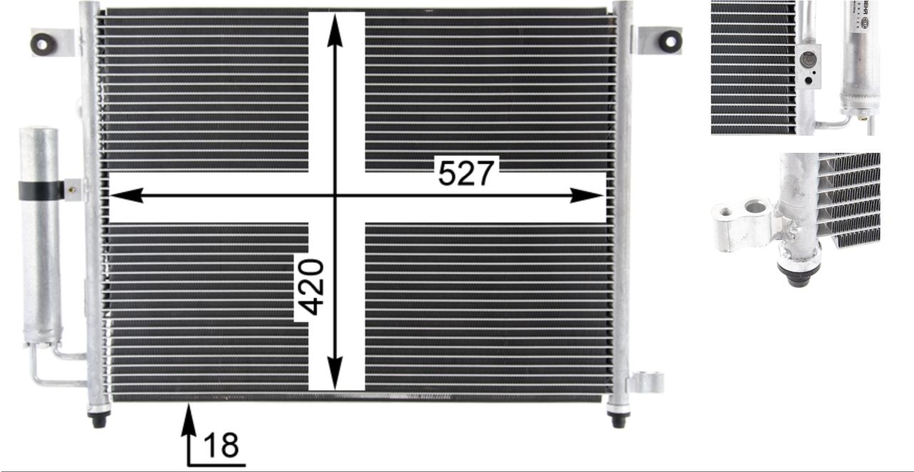 MAHLE PC Aircon condenser AC423000P