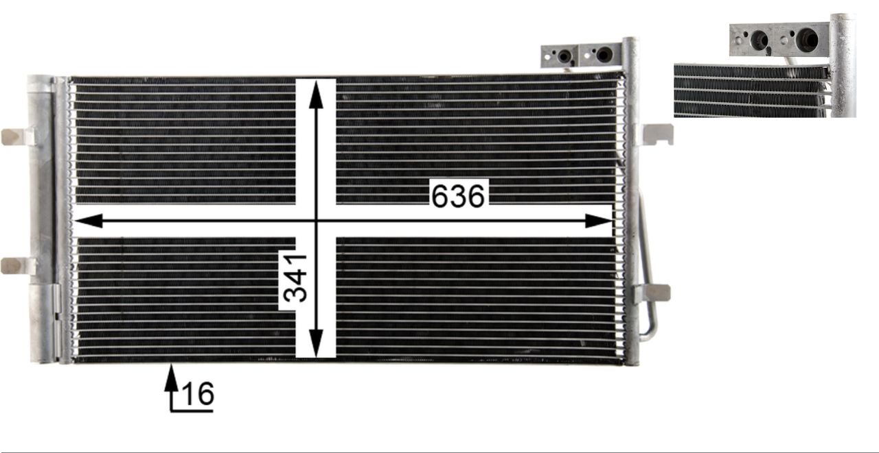 MAHLE PC Aircon condenser AC42000P