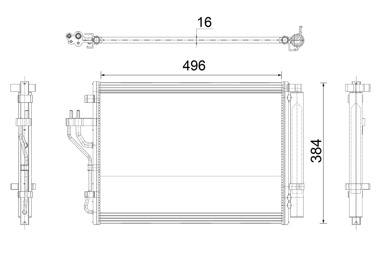 MAHLE PC Aircon condenser AC43000P