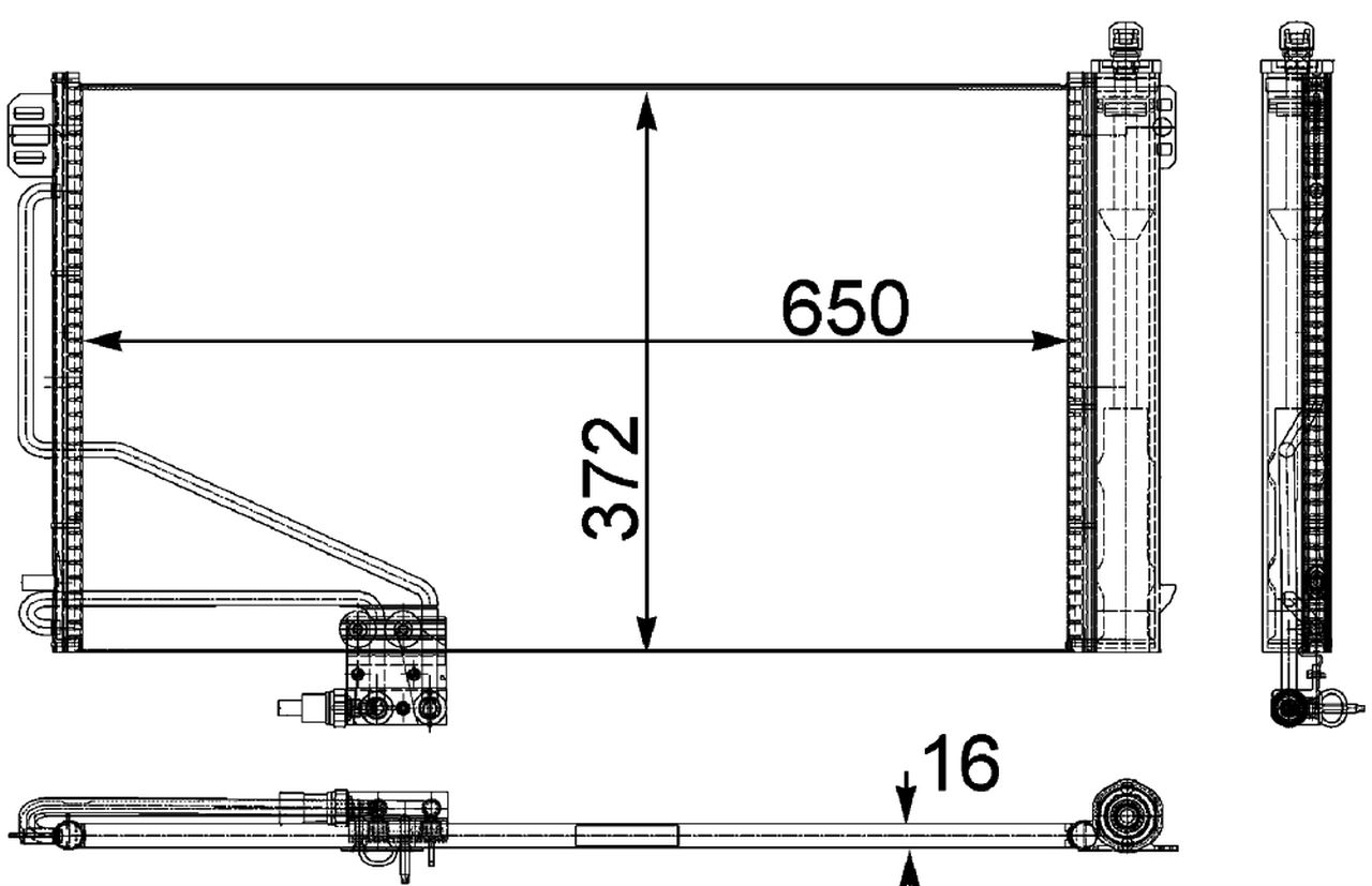 MAHLE PC Aircon condenser AC448000P