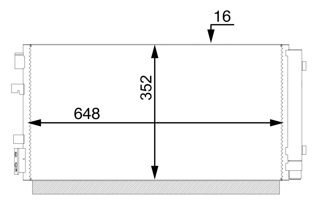 MAHLE PC Aircon condenser AC44000S