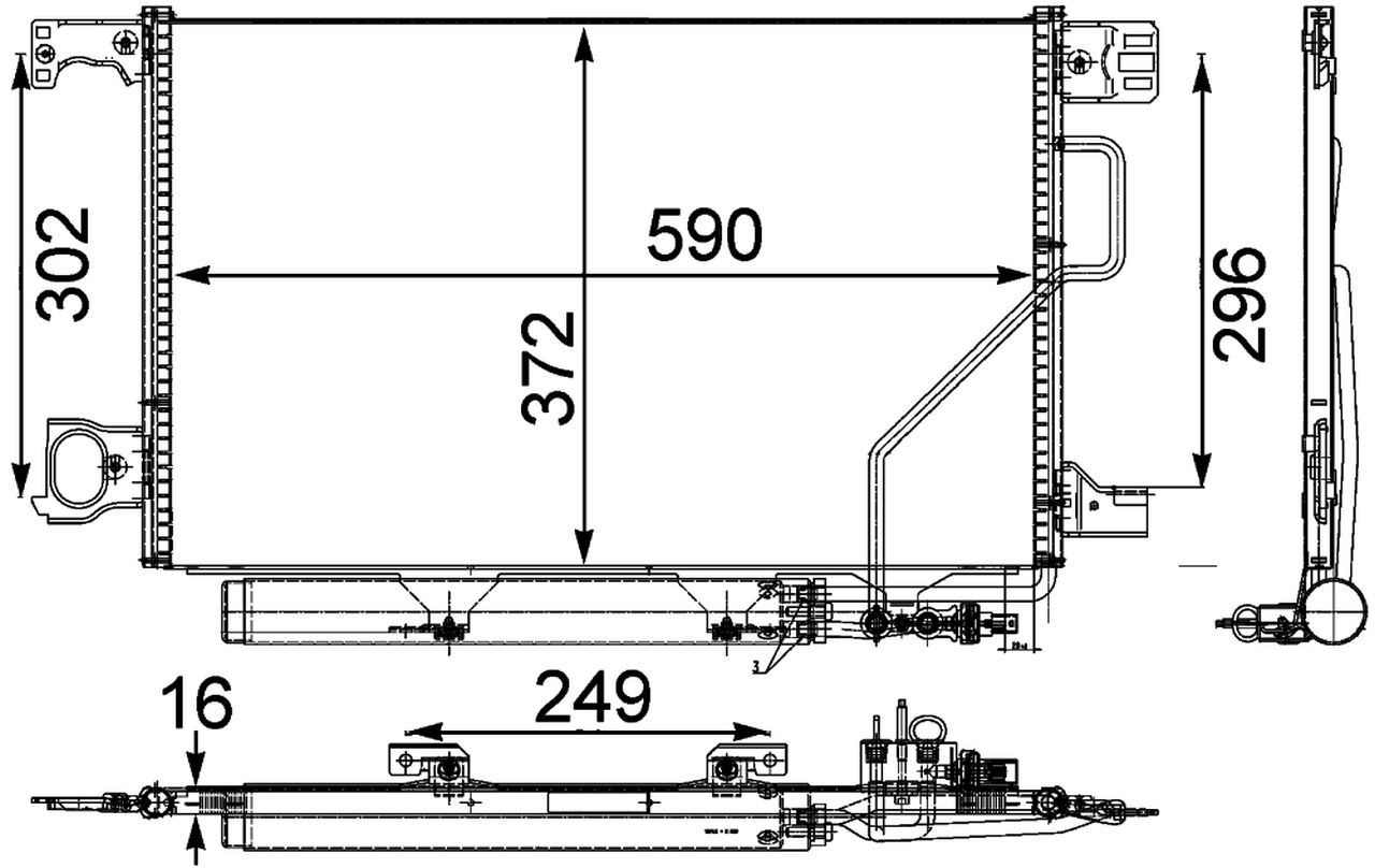 MAHLE PC Aircon condenser AC450000P