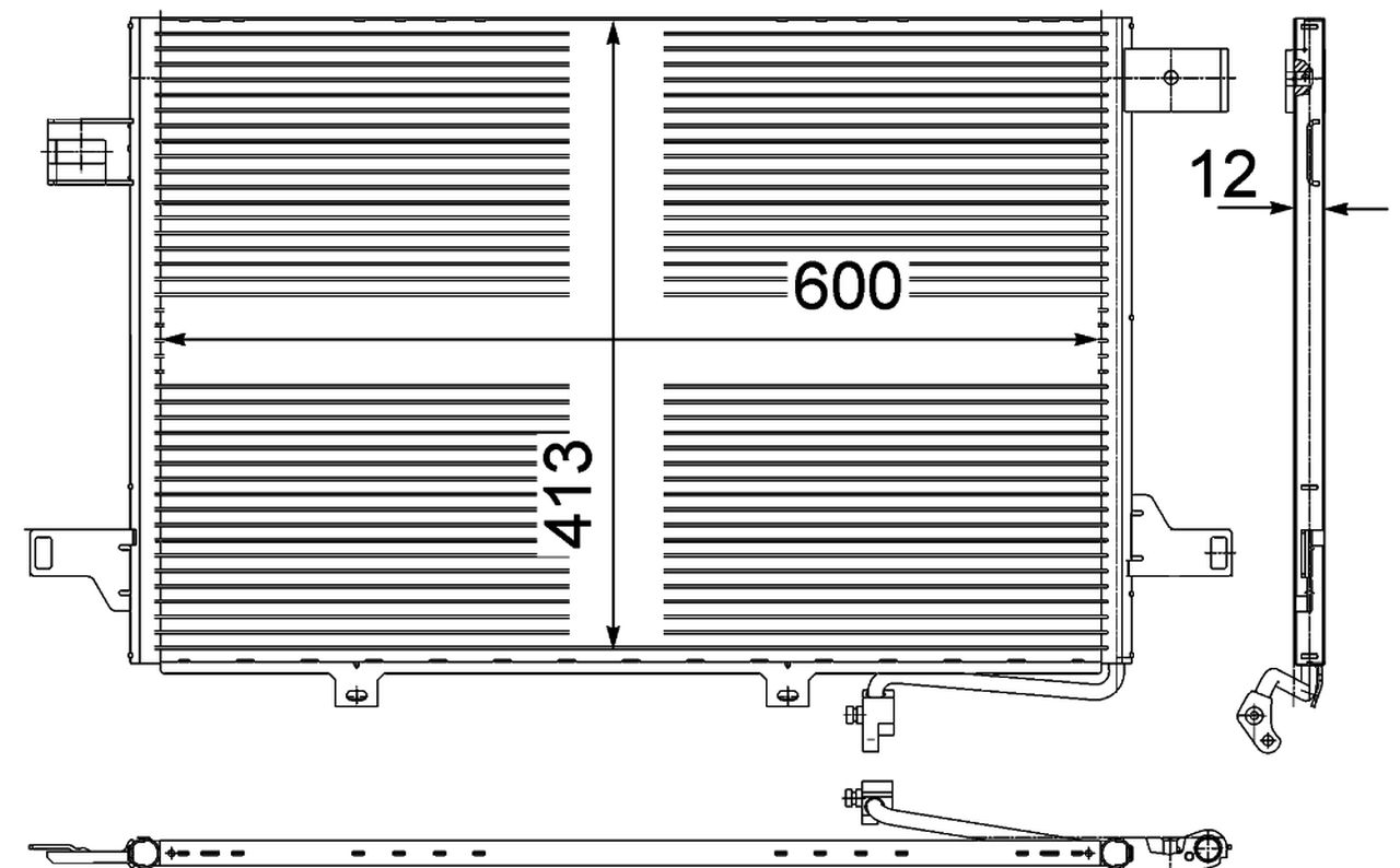 MAHLE LCV Aircon condenser AC452000P